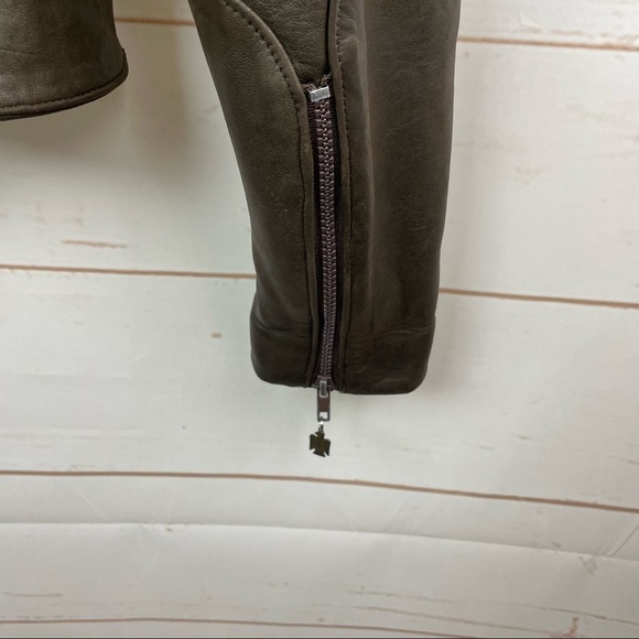 Patricia Wolf VTG | Brown Soft Supple Leather Moto Jacket - Picture 9 of 10